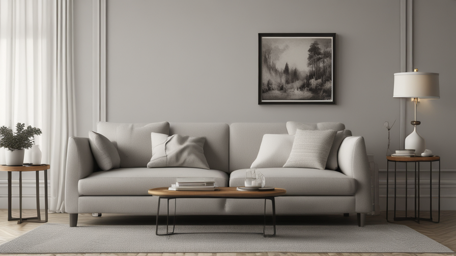 AI Generated sofa living room